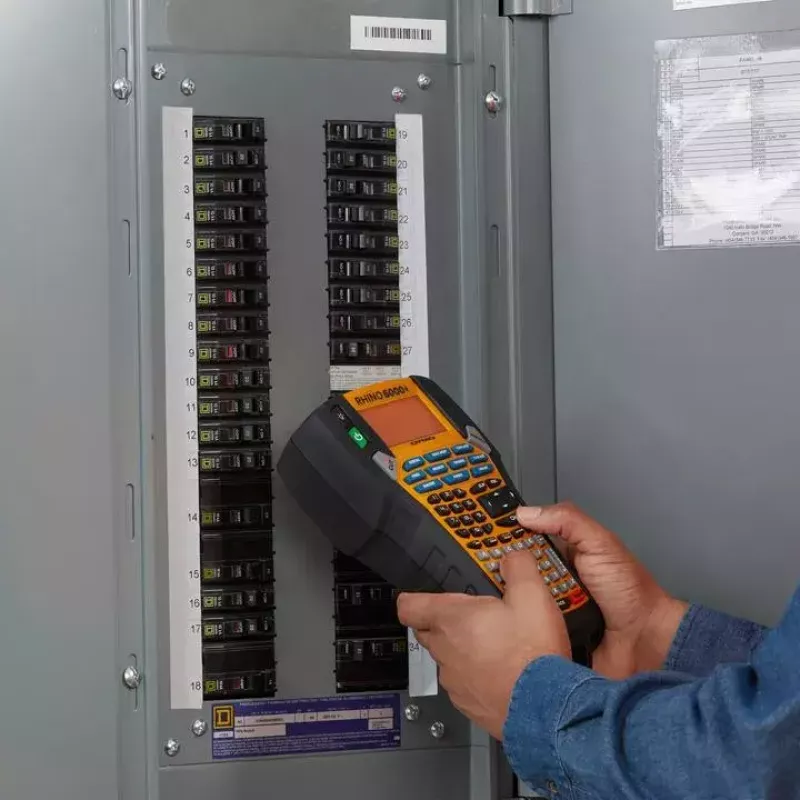 DYMO RHINO 6000+ ABC CASE UK Transferência térmica direta preto amarelo