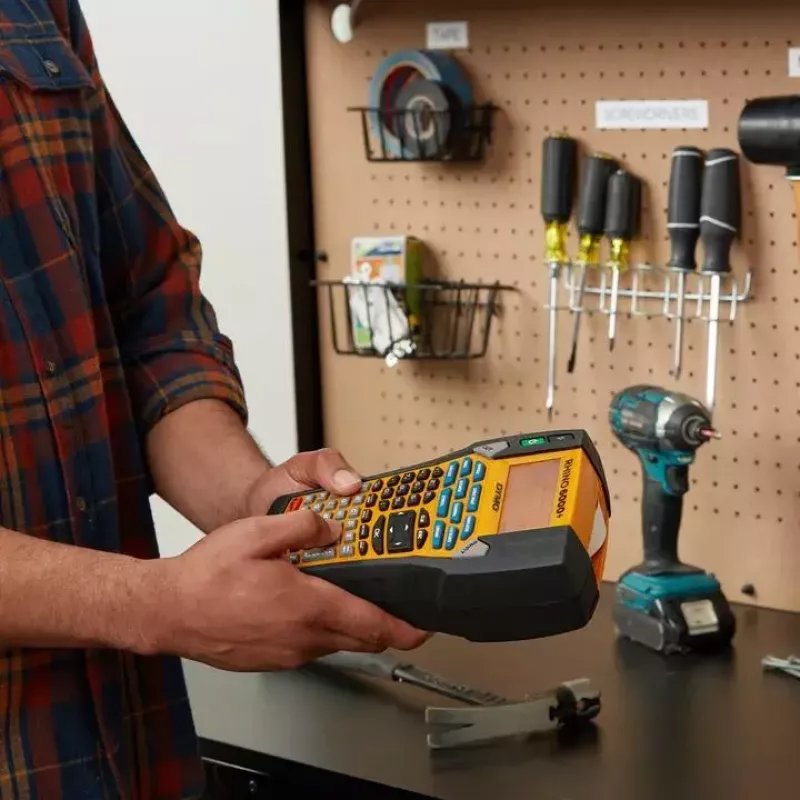 DYMO RHINO 6000+ ABC CASE UK Transferência térmica direta preto amarelo