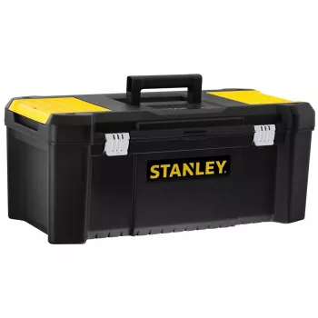 Stanley Essential 26 in Caixa de ferramentas de plástico STST82976-1, 33 l, preto/amarelo