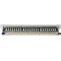 Patch panel helos 146867 RJ-45 24 portas, cinzento RAL 7035