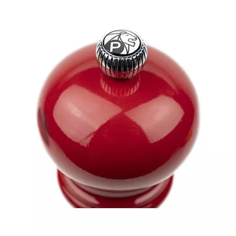 Moinho de pimenta PEUGEOT Paris 18 cm uSelect, madeira lacada a vermelho, moagem ajustável