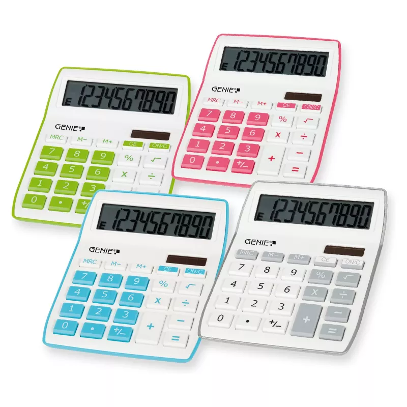 Calculadora de secretária GENIE 840S prateado