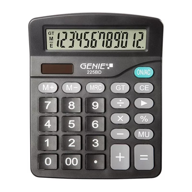 Calculadora de secretária GENIE 225 BD preto
