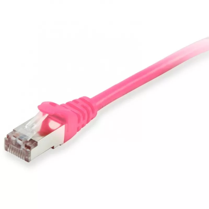 Cabo de rede Equip Cat.6A S/FTP RJ-45 5m rosa