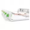 Caixa de fusão de fibra ótica DIGITUS DN-96330/9APC 1U, equipada com 6x LC-APC DX, OS2, polímero/aço, cinzento-claro