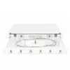 Caixa de fusão de fibra ótica DIGITUS DN-96330/9APC 1U, equipada com 6x LC-APC DX, OS2, polímero/aço, cinzento-claro