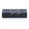 Comutador KVM DIGITUS DS-12856 USB-C/USB-A 2 portas Dual HDMI 4K60Hz (USB 3.2 Gen 1)