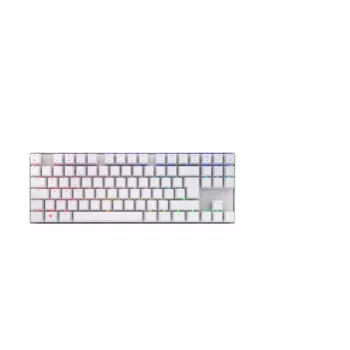 Teclado mecânico gaming Cherry MX 8.2 TKL Wireless RGB – tenkeyless, RF + Bluetooth, AZERTY, 88 teclas, branco