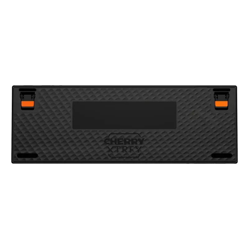 Teclado mecânico gaming Cherry K5 Pro TMR Compact — 65% QWERTY US, com fios USB, RGB, preto/laranja