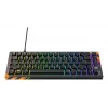 Teclado mecânico gaming Cherry K5 Pro TMR Compact — 65% QWERTY US, com fios USB, RGB, preto/laranja