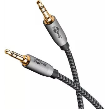 Goobay 65272. Ligação 1: 3.5mm TRS, conector 1 sexo: macho, ligação 2: 3.5mm TRS, conector 2 sexo: macho, material do cabo