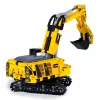 Modelo de escavadora Jamara CaDA escavadora blocos de construção, idade recomendada 8+, peso 0,36 kg, preto/amarelo