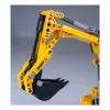 Modelo de escavadora Jamara CaDA escavadora blocos de construção, idade recomendada 8+, peso 0,36 kg, preto/amarelo