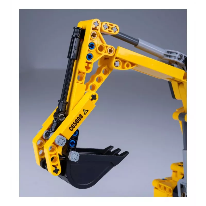 Modelo de escavadora Jamara CaDA escavadora blocos de construção, idade recomendada 8+, peso 0,36 kg, preto/amarelo