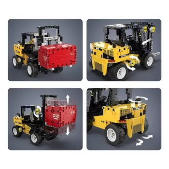 Empilhador Jamara Modelo CaDA Bricks — empilhador para crianças, cores: preto, vermelho, amarelo, idade recomendada 8+
