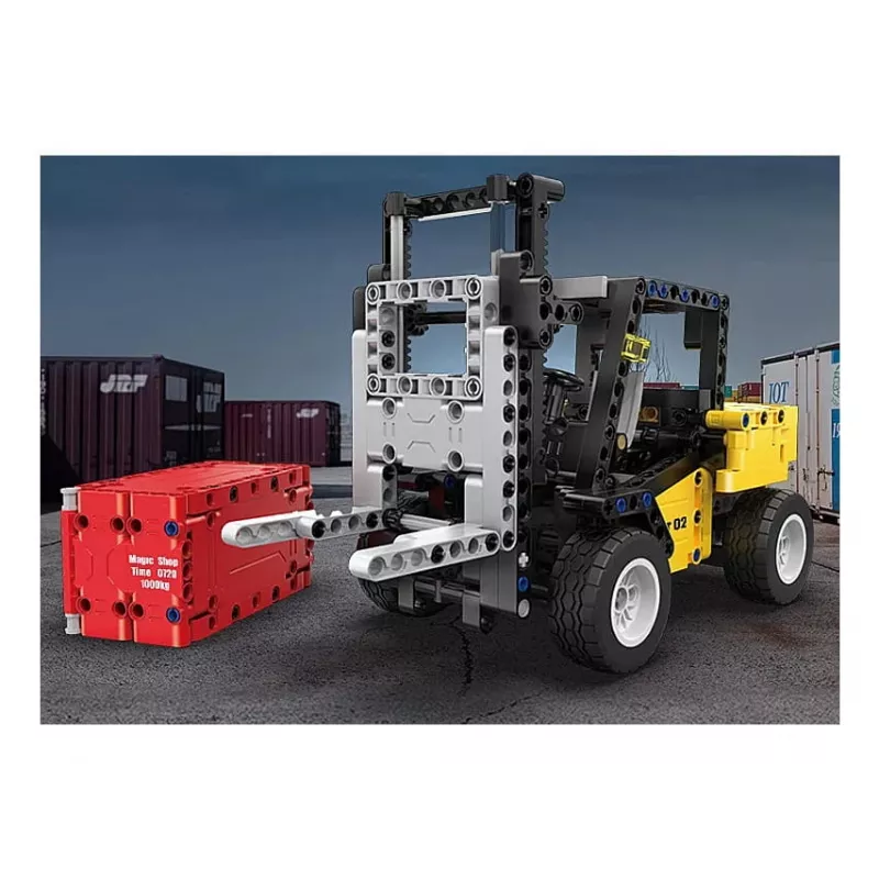 Empilhador Jamara Modelo CaDA Bricks — empilhador para crianças, cores: preto, vermelho, amarelo, idade recomendada 8+