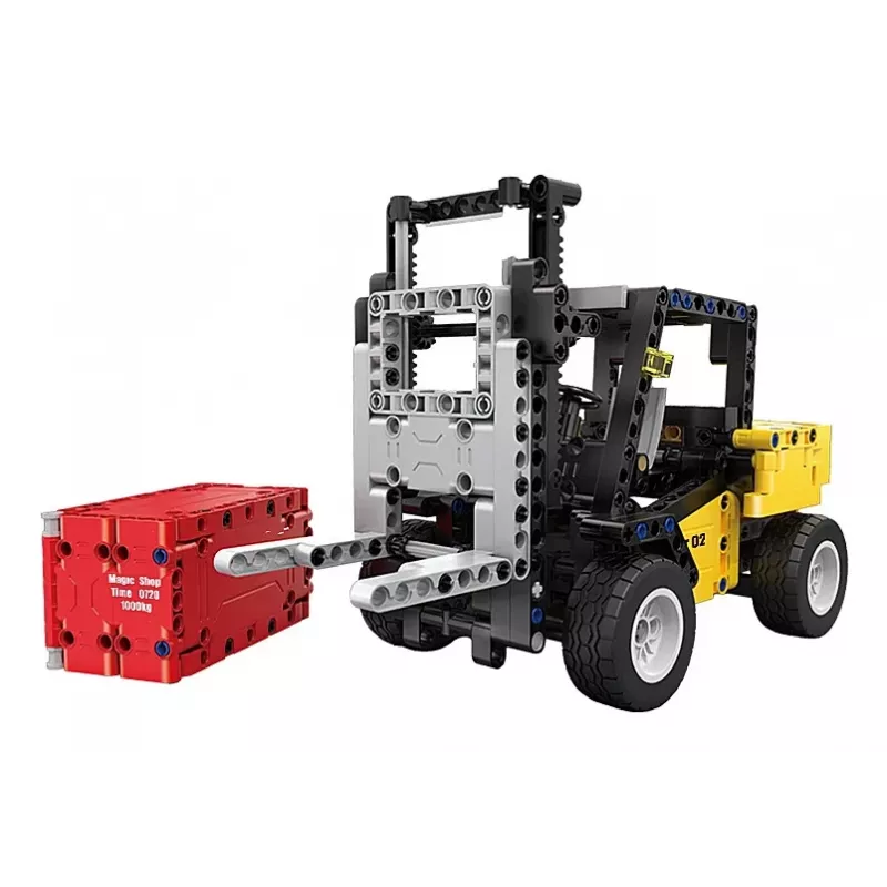 Empilhador Jamara Modelo CaDA Bricks — empilhador para crianças, cores: preto, vermelho, amarelo, idade recomendada 8+