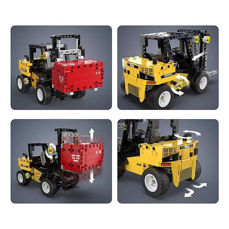 Empilhador Jamara Modelo CaDA Bricks — empilhador para crianças, cores: preto, vermelho, amarelo, idade recomendada 8+