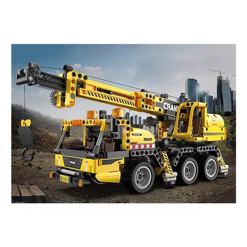 Grua móvel Jamara CaDA Modelo 402886 — conjunto de construção, preto e amarelo, para crianças a partir dos 8 anos