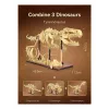 Conjunto de construção Jamara CaDA fóssil de dinossauro Stegosaurus — 297 peças, idade 8+, bege/castanho