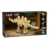 Conjunto de construção Jamara CaDA fóssil de dinossauro Stegosaurus — 297 peças, idade 8+, bege/castanho