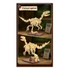 Conjunto de construção Jamara CaDA fóssil de dinossauro Velociraptor — 256 peças, idade 8+, bege/castanho