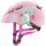 Capacete de proteção para crianças UVEX kid 2 cc multicolor rosa, casco rígido, acabamento mate