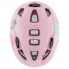 Capacete de proteção para crianças UVEX kid 2 cc multicolor rosa, casco rígido, acabamento mate