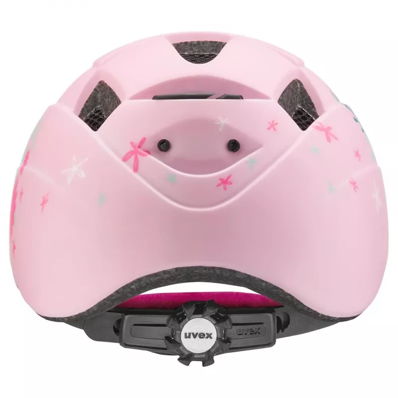 Capacete de proteção para crianças UVEX kid 2 cc multicolor rosa, casco rígido, acabamento mate