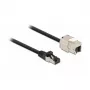 Cabo ficha RJ45 para módulo Keystone conector fêmea RJ45 DeLOCK 87029