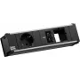 Régua de tomadas Bachmann CONI com 1x tomada CEE 7/3, 1x USB-C PD 45W, 1x ligação à rede, cabo de 0,2 m
