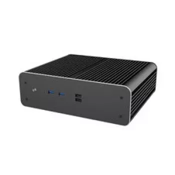 Akasa Euler CMX caixa de PC Mini-ITX sem ventoinha A-ITX61-S1B – preto, chassis mini para sistemas com refrigeração passiva