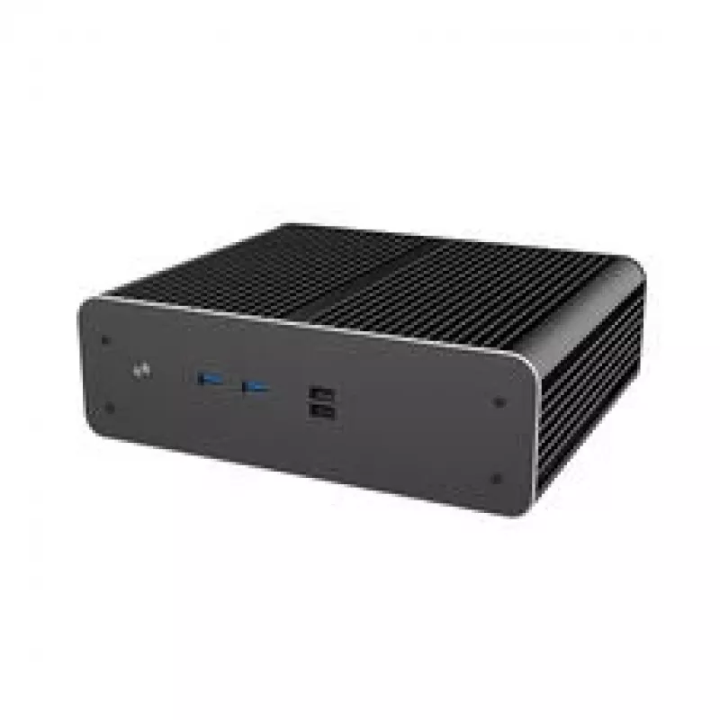 Akasa Euler CMX caixa de PC Mini-ITX sem ventoinha A-ITX61-S1B – preto, chassis mini para sistemas com refrigeração passiva