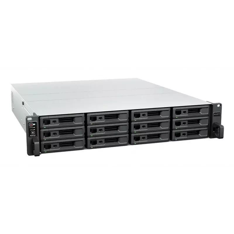 NAS Rack Synology RS2423RP+II (Rack 2U) AMD Ryzen V1780B 8 GB DDR4, 12 baias, RAID, DiskStation Manager