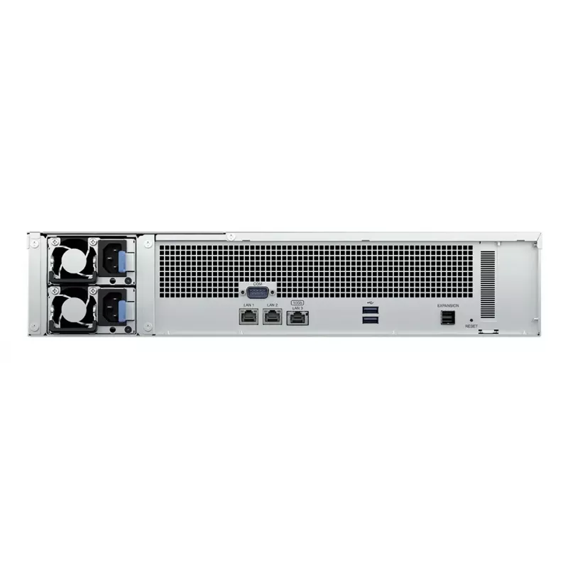 NAS Rack Synology RS2423RP+II (Rack 2U) AMD Ryzen V1780B 8 GB DDR4, 12 baias, RAID, DiskStation Manager