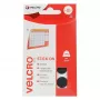 VELCRO pontos autoadesivos, macho e fêmea 16mm x 16 conjuntos preto