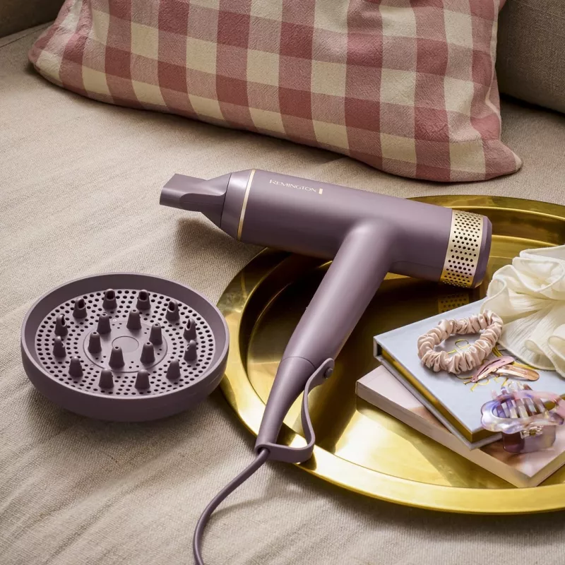 Secador de cabelo Remington EC8930, 1600 W, motor digital, 110000 rpm, rosa, cabo de 3 m