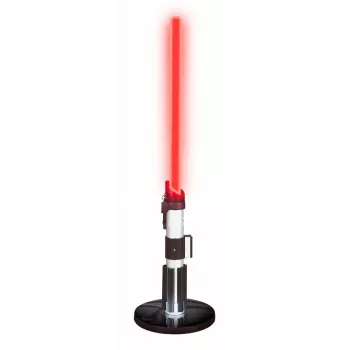 Candeeiro de mesa Ukonic 14364 preto branco luz vermelha 597 mm de altura