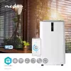 Ar condicionado portátil Nedis WIFIACMB1WT12 — Arrefecimento Classe A, ficha tipo F, ecrã LCD, branco, 62 dB