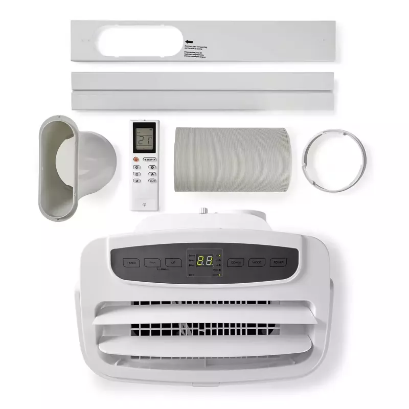 Ar condicionado portátil Nedis WIFIACMB1WT12 — Arrefecimento Classe A, ficha tipo F, ecrã LCD, branco, 62 dB