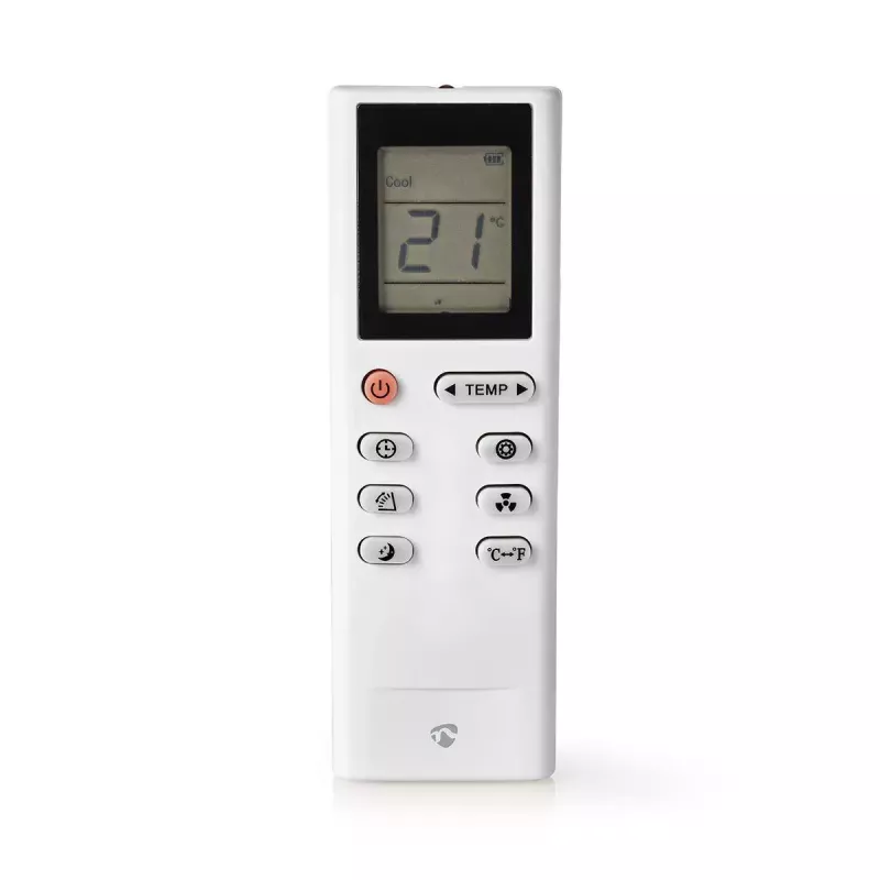 Ar condicionado portátil Nedis WIFIACMB1WT12 — Arrefecimento Classe A, ficha tipo F, ecrã LCD, branco, 62 dB
