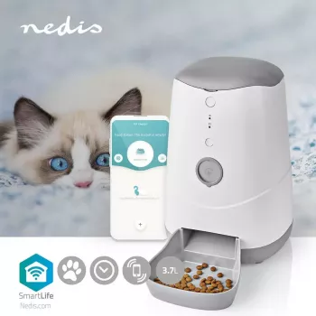 Nedis WIFIPET10CWT Comedouro automático para animais de estimação 3,7 L Wi-Fi