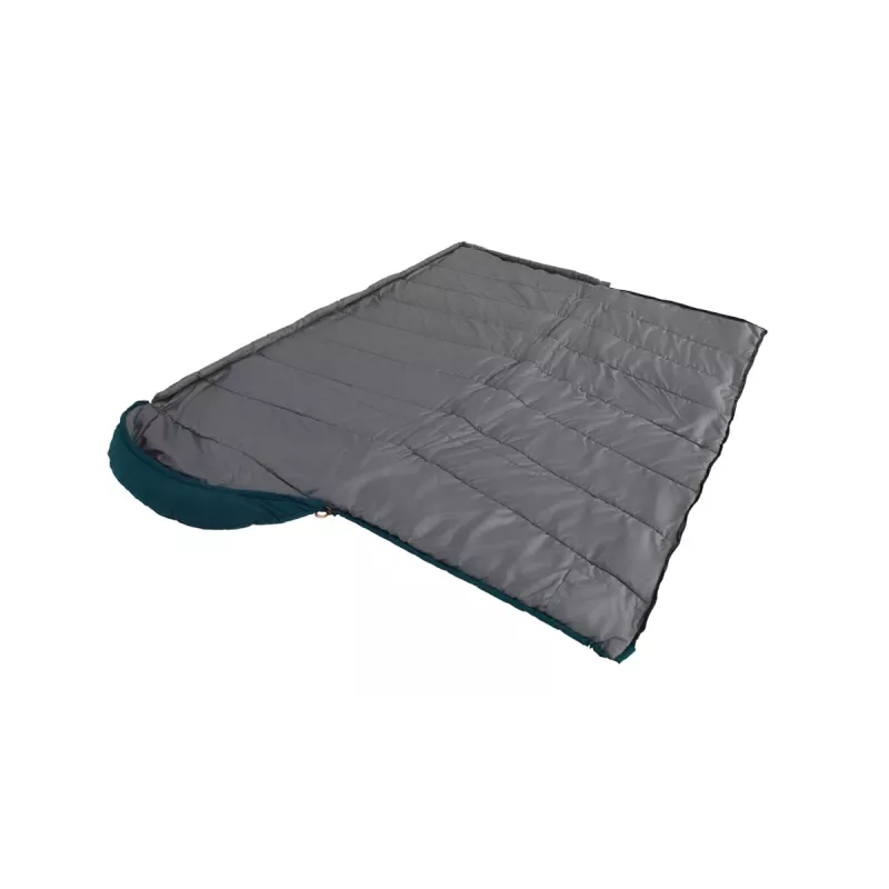 Saco-cama Easy Camp 240207 adulto Oxford poliéster azul, comprimento 220 cm, altura máxima do corpo 195 cm