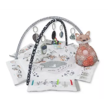 Tapete de atividades para bebé milly mally Baby Mat 5in1 Minky – tapete multifuncional 5 em 1 para bebé para posição de barriga, brincar, descansar, gatinhar, viajar