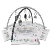 Tapete de atividades para bebé milly mally Baby Mat 5in1 Minky – tapete multifuncional 5 em 1 para bebé para posição de barriga, brincar, descansar, gatinhar, viajar
