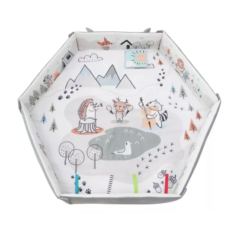 Tapete de atividades para bebé milly mally Baby Mat 5in1 Minky – tapete multifuncional 5 em 1 para bebé para posição de barriga, brincar, descansar, gatinhar, viajar