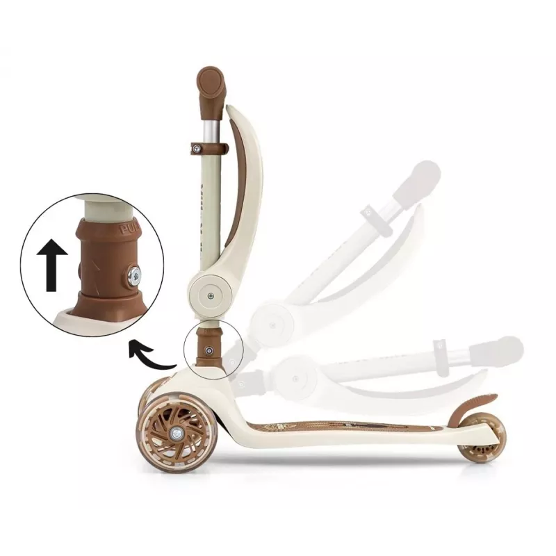 Trotinete milly mally Milly Mally Scooter Fuzzy Classic — trotinete para criança, bege