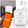Detetor de fugas de gás e monóxido de carbono QOLTEC 52654 – sensor para gás natural e CO