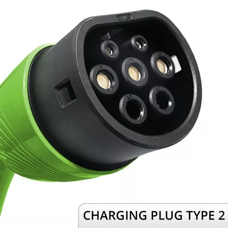 Carregador para carro elétrico de parede QOLTEC 7 kW 230V CEE 32A com Wi‑Fi e LCD (modelo 52721)