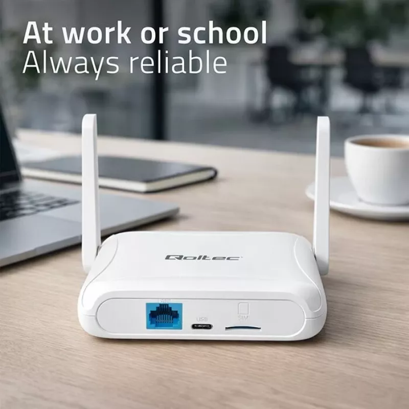 Router QOLTEC 56980 – router móvel 4G LTE com Wi‑Fi 6